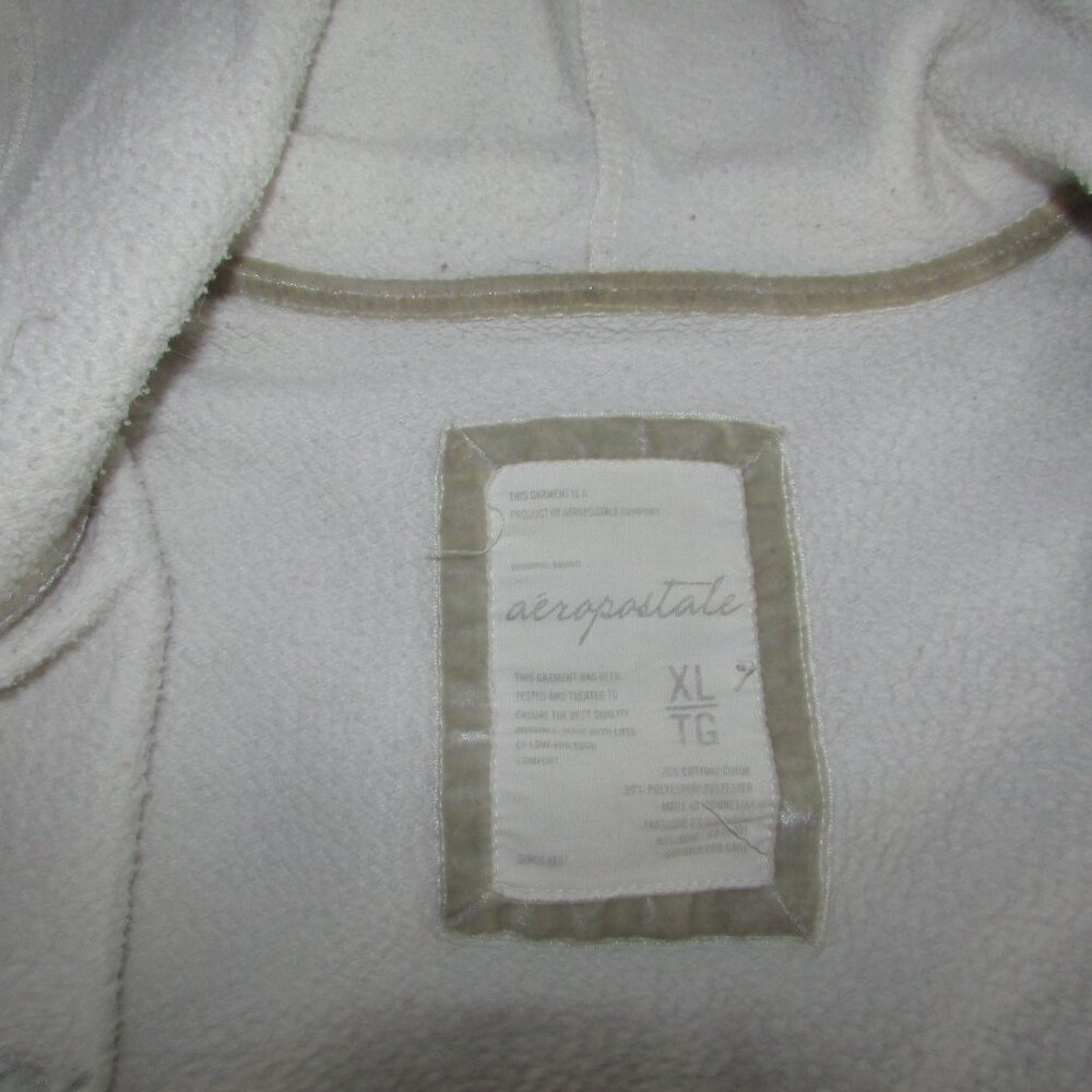 Aeropostale Y2K White Zip Front Hoodie - Picture 5 of 13